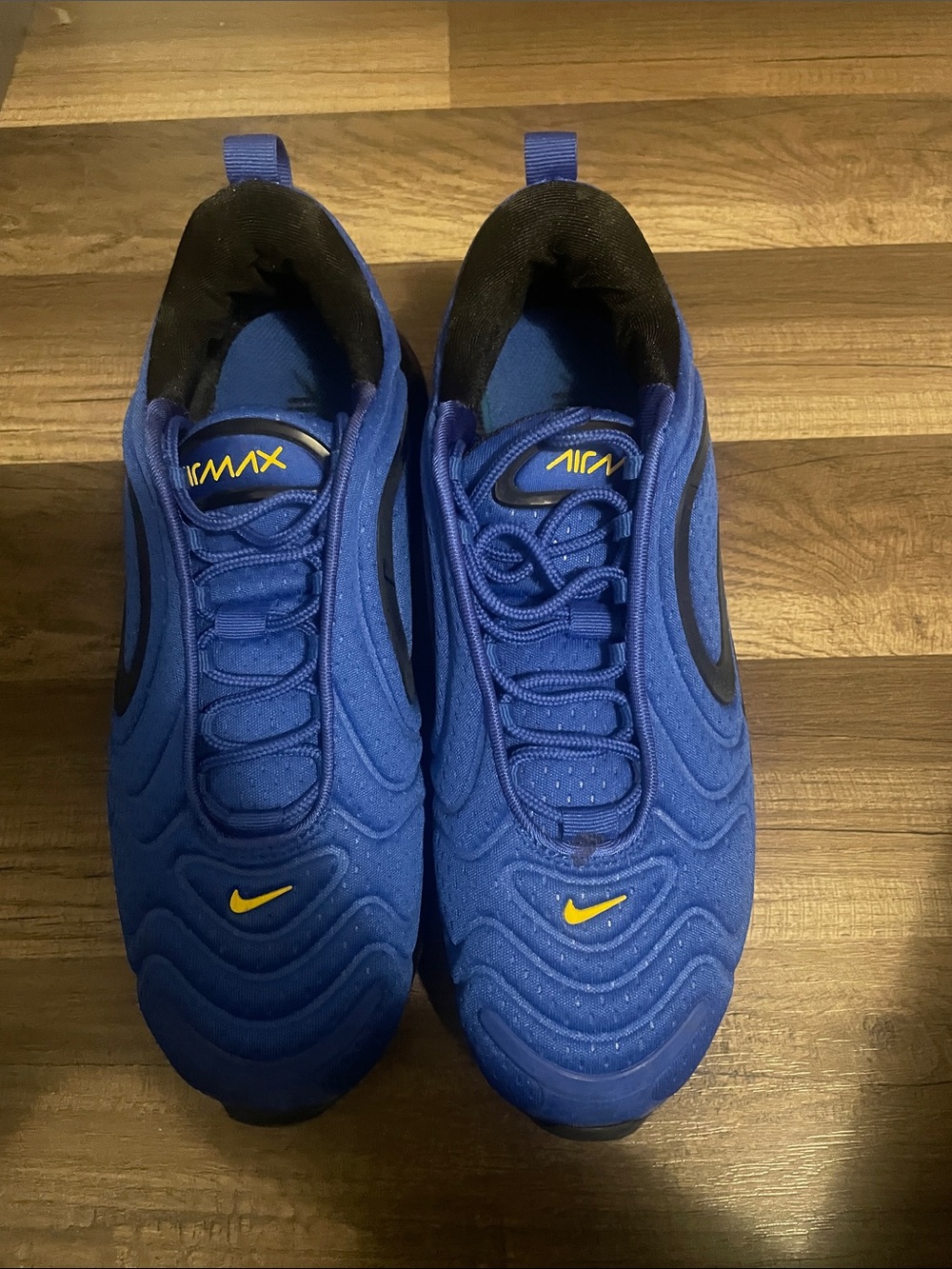 Nike Men’s Royal Blue Athletic Sneakers with Yellow Accents